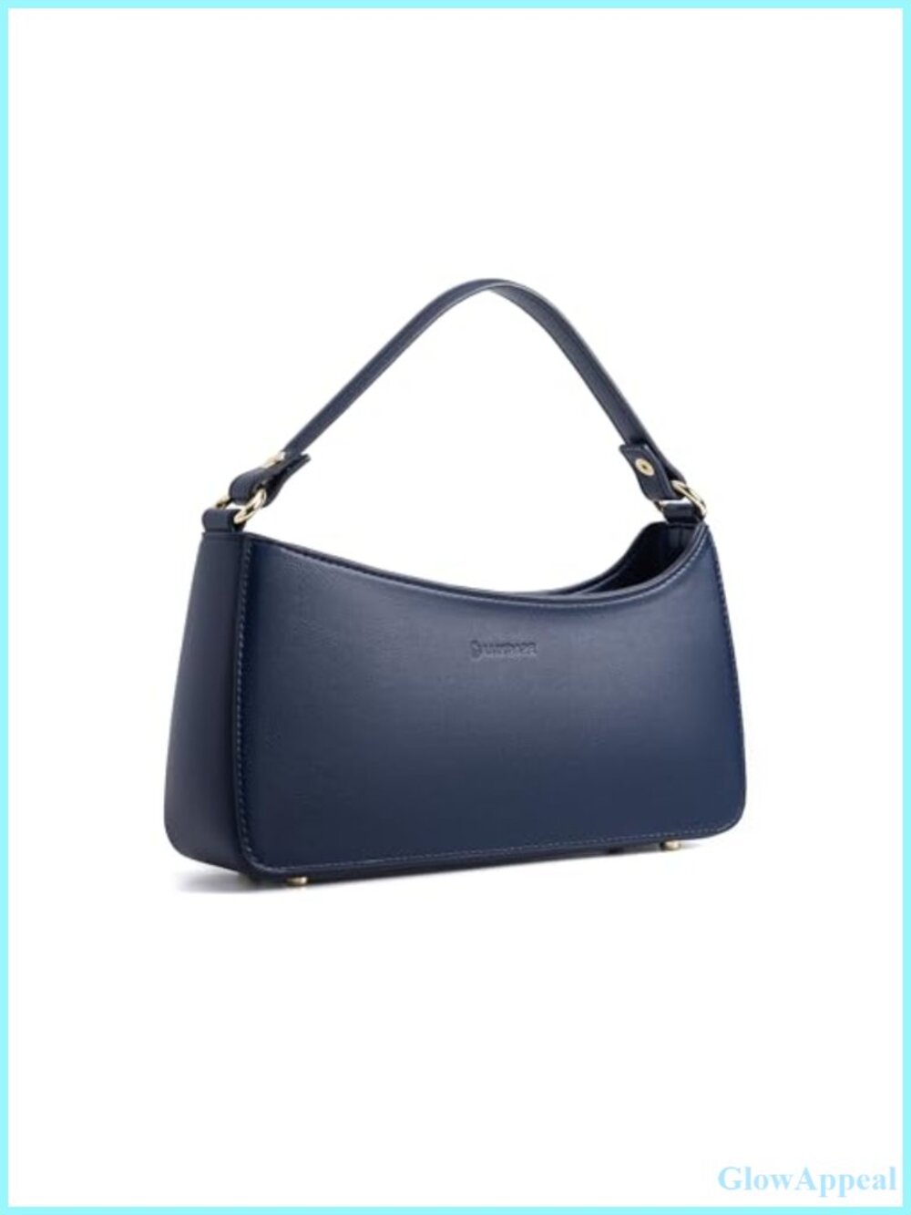 Nappa Vegan Leather Shoulder Bag Crossbody Adjustable Strap Zipper Purse